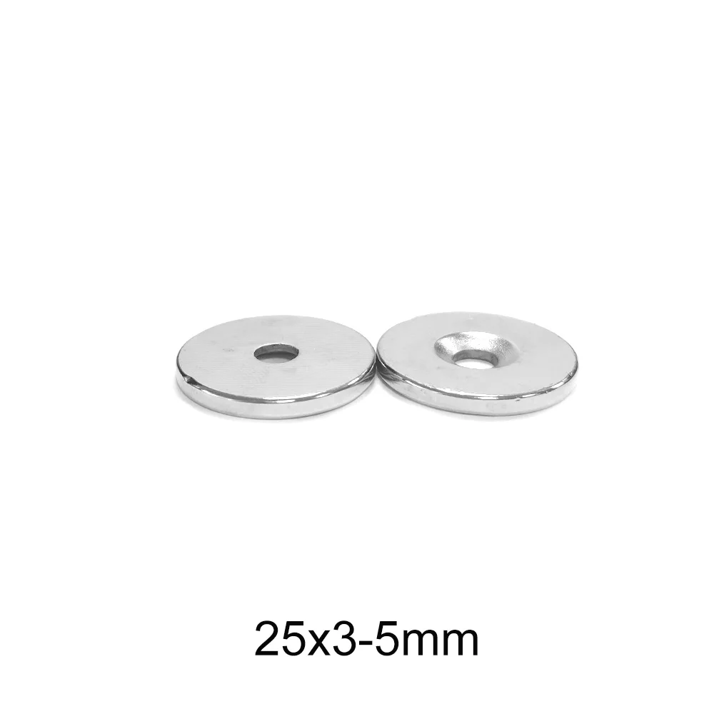 

Мощные магнитные магниты 25 х3 мм, отверстие 5 мм, постоянный Неодимовый Магнит 25 х3-5 мм, 2 ~ 40 шт.