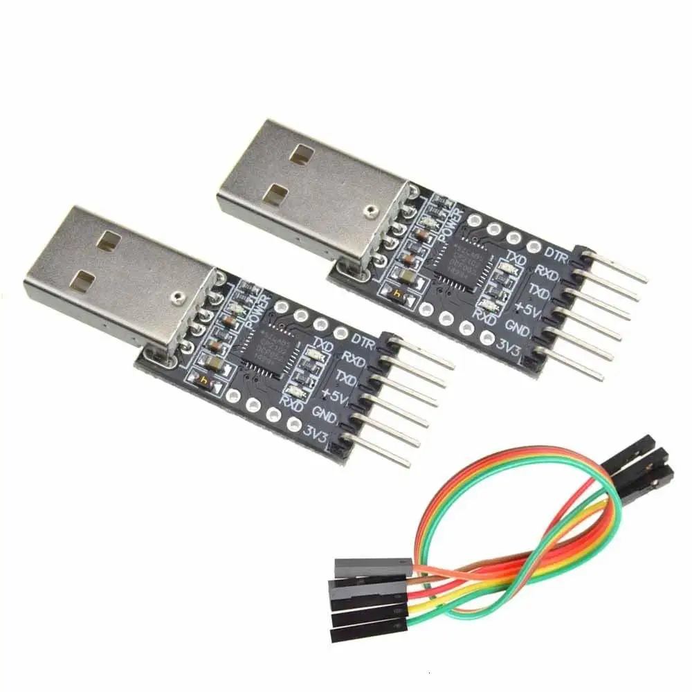 Cp2102 Usb 2 0 к Uart Ttl 6-Контактный Модуль последовательный конвертер с Dupont кабели