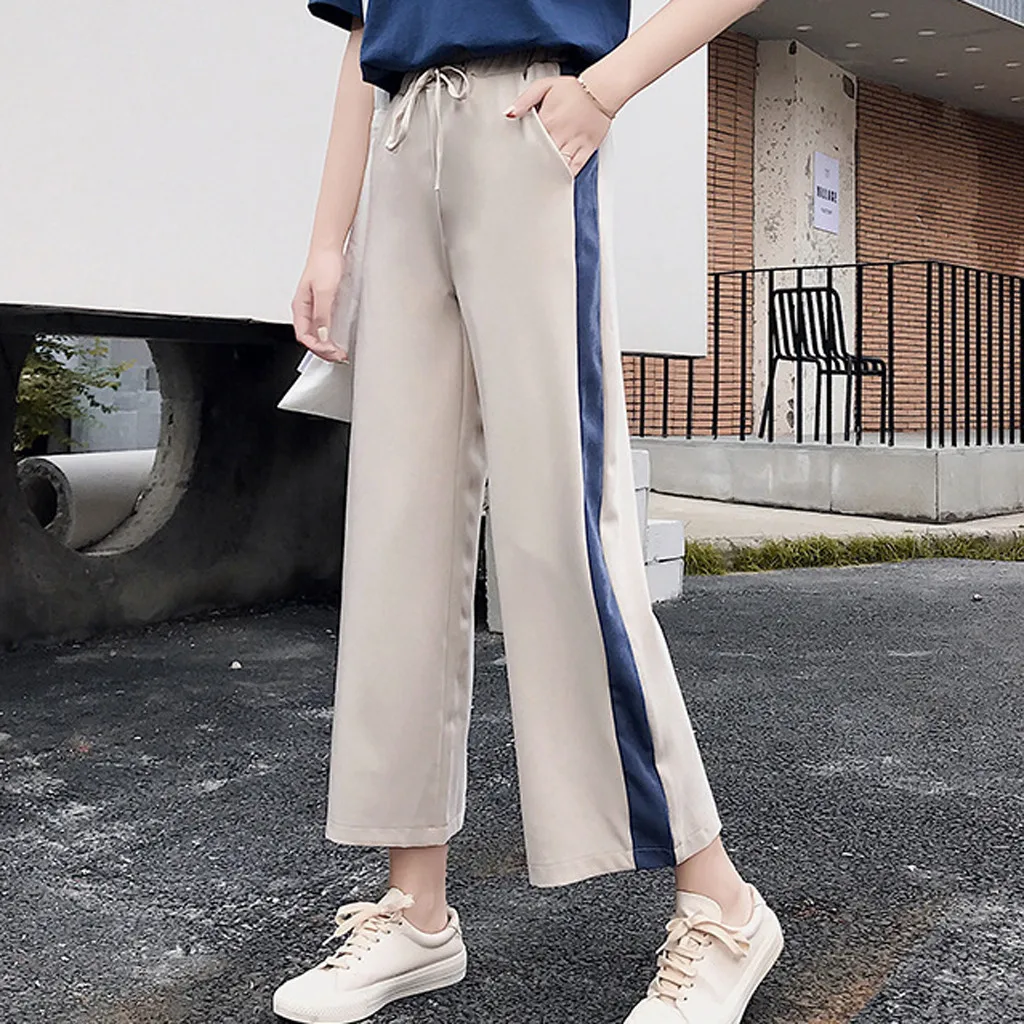 Женские брюки размера плюс модные женские повседневные свободные мягкие