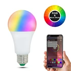 Умная Светодиодная лампа E27 RGB, 15 Вт, 110 В, 220 В, Bluetooth, 20 режимов, Диммируемый Светильник B22, RGB, лампа с музыкальным голосовым управлением для украшения дома