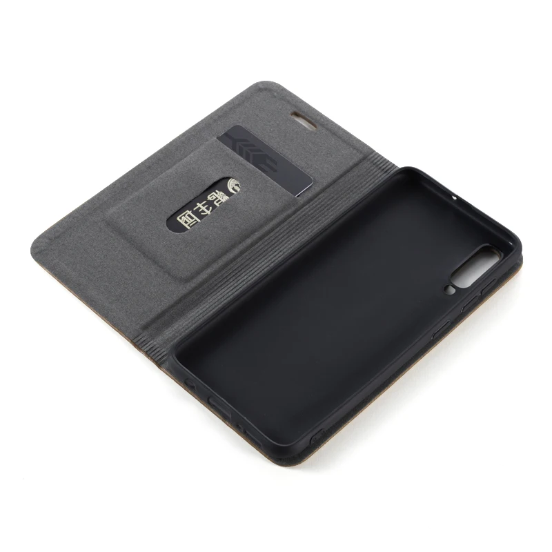 Чехол для телефона из искусственной кожи Samsung Galaxy A50 чехол-книжка A70 деловой чехол