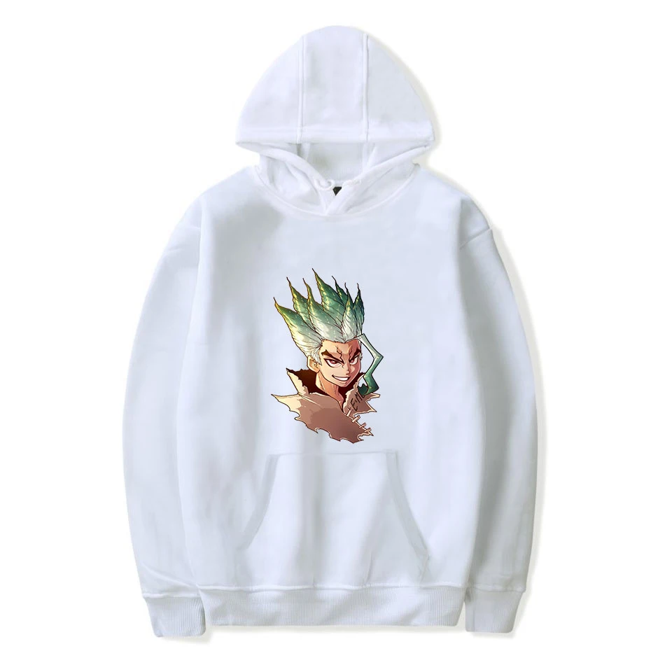 Принт dr. stone Осенняя мужская модная толстовка с капюшоном популярная толстовка с капюшоном в стиле аниме для мужчин/женщин Удобная Повседневная Толстовка с капюшоном пуловер Горячая Распродажа