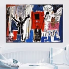 Абстрактная красно-черная Картина на холсте Джинса Майкла, Hd печать, крутые украшения для дома, картины, постер, настенное искусство для гостиной, художественное оформление