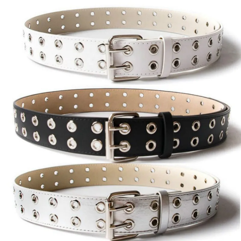 

Women Belt Imitation Leather Pin Buckle Belt New Punk Wind Jeans Fashion Individual Decorative Belt Women Belt