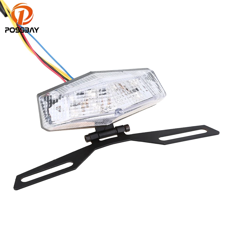 Универсальные Задние фонари POSSBAY для мотоциклов 12 В подставка кронштейна