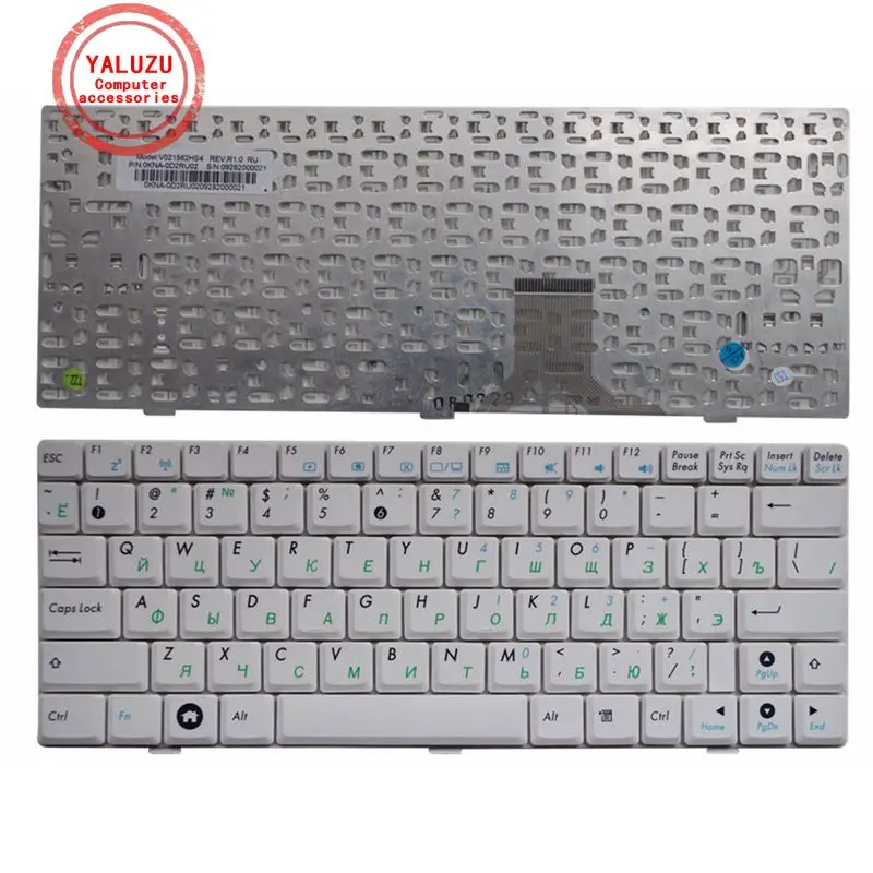 Русская клавиатура для ASUS Eee PC EPC 1000H 1000HD 1000HE 1000HA белая с рамкой | Компьютеры и офис