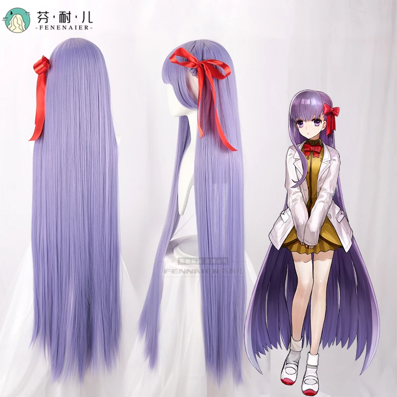 Fate/stay night женские Мато Сакура косплей парик ролевой игры фиолетовые прямые