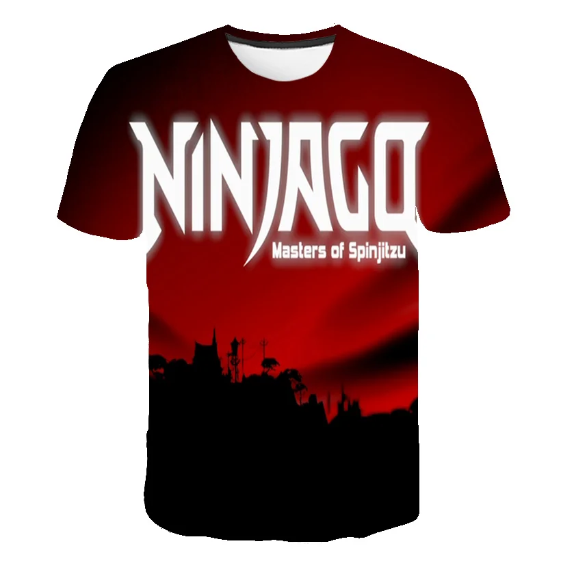 

2021 New Children Anime Game Ninjago Graphic t-shirts Summer Kids Clothes Toddler Summer Short Sleeves Tees For Boys and Girls