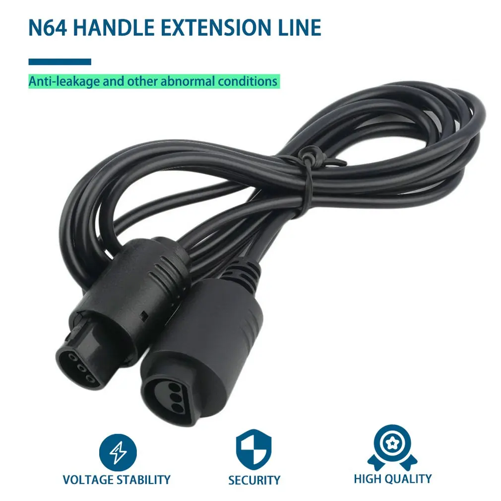 

6 Ft/1.8 Meter Foot Length Extension Cable Cords For Nintend N64 Controller and Console with N64 Controller Ports