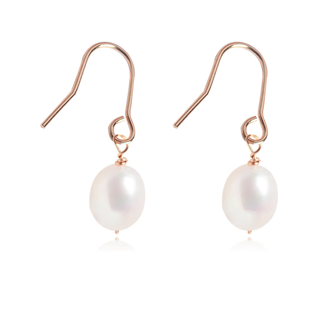 

YZX72 Simple and fashionable natural fresh water pearl earrings