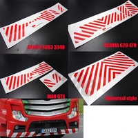 red and white warning stickers for remote control tamiya 114 trailer scania r620 r470 r730 actros 3348 3363 man gtx