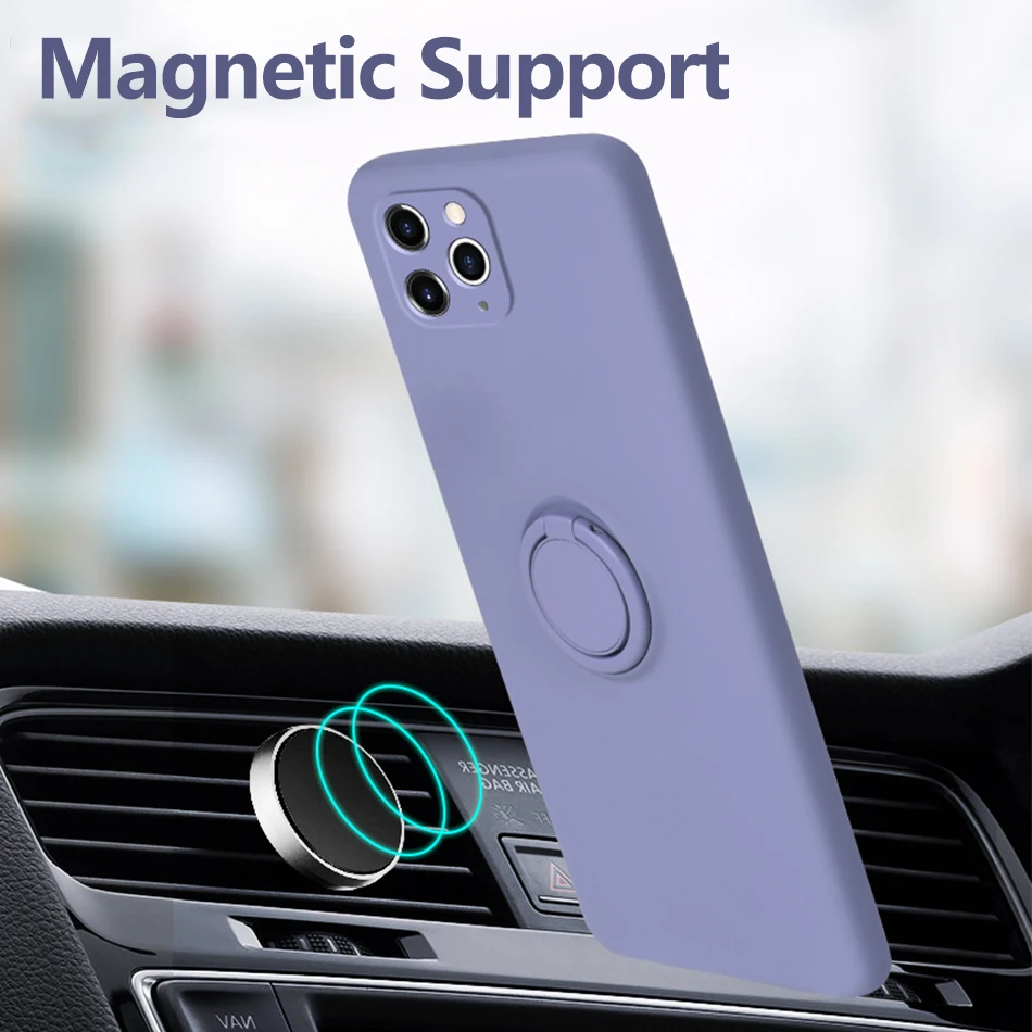 Чехол-накладка для iPhone 11 Pro XS X Max 7 8 6 S XR SE 2020 с кольцом-подставкой - купить по