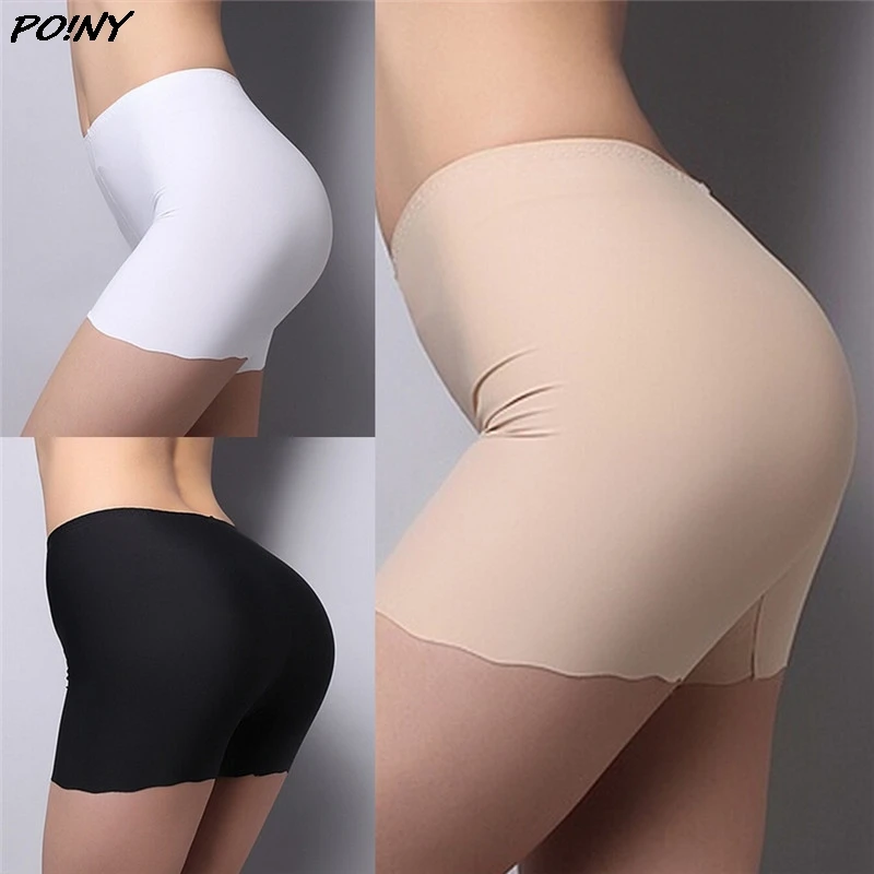 

Safety Short Pants Under Skirts For Women Boyshorts Panties Seamless Big Size Female Safety Boxer Panties Underwear New