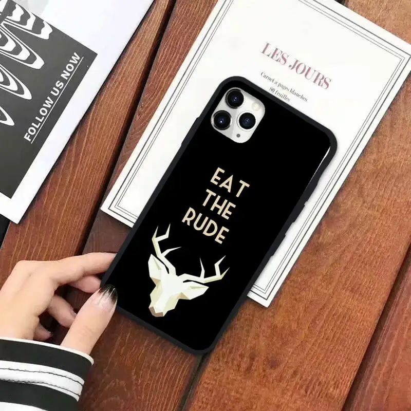 

Hannibal eat the rude horror movie Phone Case for iPhone 11 12 pro XS MAX 8 7 6 6S Plus X 5S SE 2020 XR