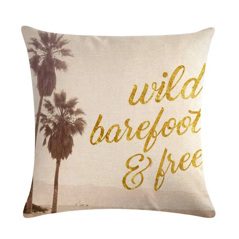 Берег кокосовой пальмы декоративная подушка для дивана наволочка белье 45*45