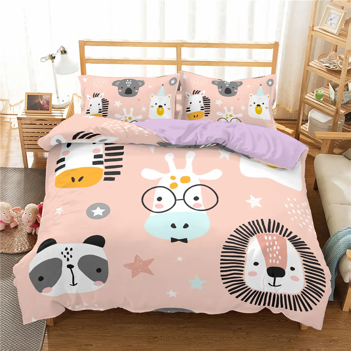 

3D Tier Avatar Druckte Duvet Abdeckung Cartoon Bettwäsche Set Weiche Quilt Abdeckung Kissenbezug Kind Schlafzimmer Einzigen Twin