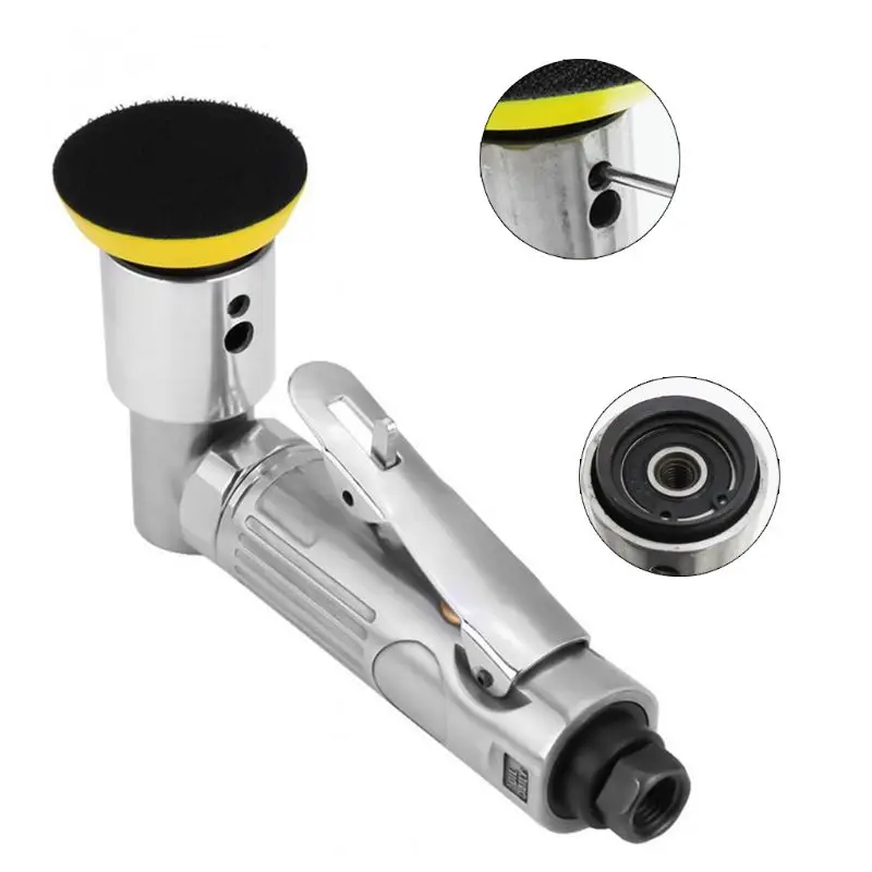 

90 Degree Air Polisher Orbital Sander Air Dual Action Sander Super Smooth and Swirl Freely for Auto Body Work W0YD