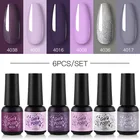 Набор гель-лаков ROSALIND для ногтей, комплект из 246 шт. базового и топового покрытия, Полуперманентная светодиодсветодиодный УФ-лампа, гибридный лак для ногтей для маникюра, Ki