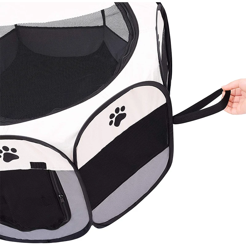 Портативный домик для собак тент уличная Складная восьмиугольная клетка