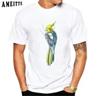 Футболка мужская, с принтом в виде лап, с коротким рукавом