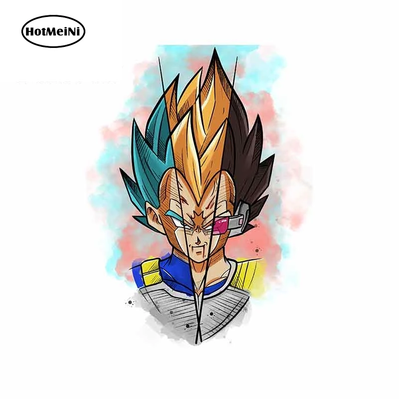 HotMeiNi 13 см x 9 2 Vegeta мультфильм аниме стикер автомобиля обернуть полиэтилен JDM Oem