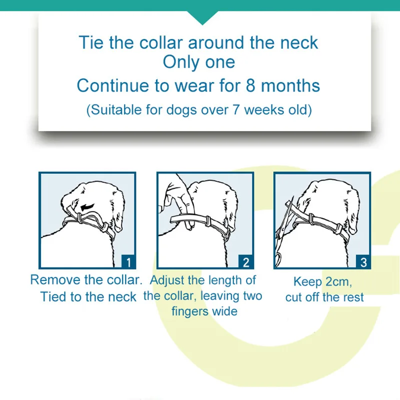 

New 8 Month Flea & Tick Prevention Collar perro for Cats dog harness Mosquitoes Repellent Collar Insect Mosquitoes coleira