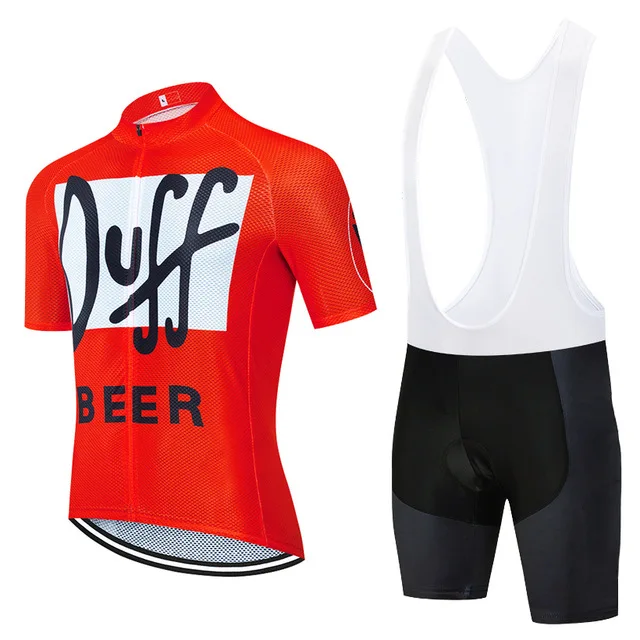 

2020 TEAM DUFF BEER cycling jersey bike Pant set 20D Ropa mens summer quick dry pro BICYCLING shirts SHORT Maillot Culotte wear