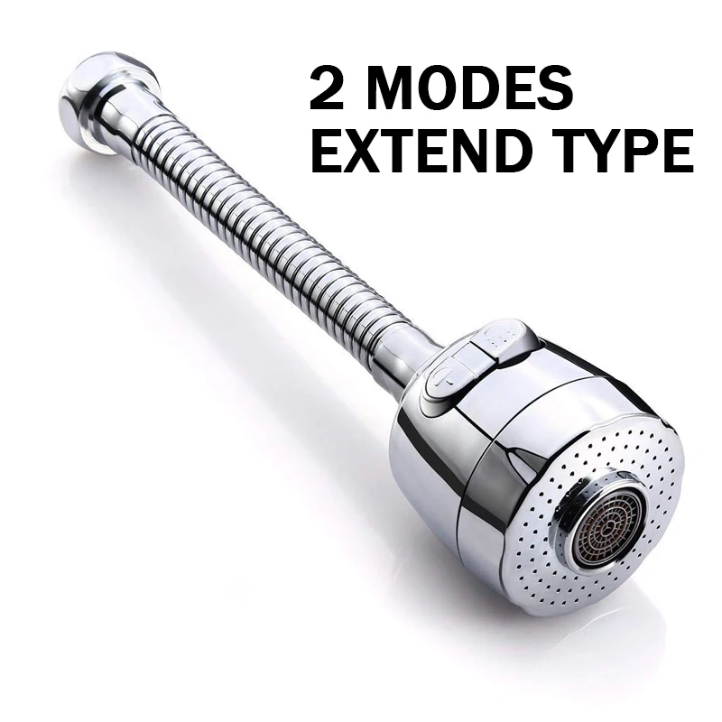 3 modes extend type ZhangJi кухонный кран аэратор 2 режима 360 градусов Регулируемый фильтр для воды диффузор экономии воды распылитель на кран разъем для душа - Цвет: 3 modes extend type