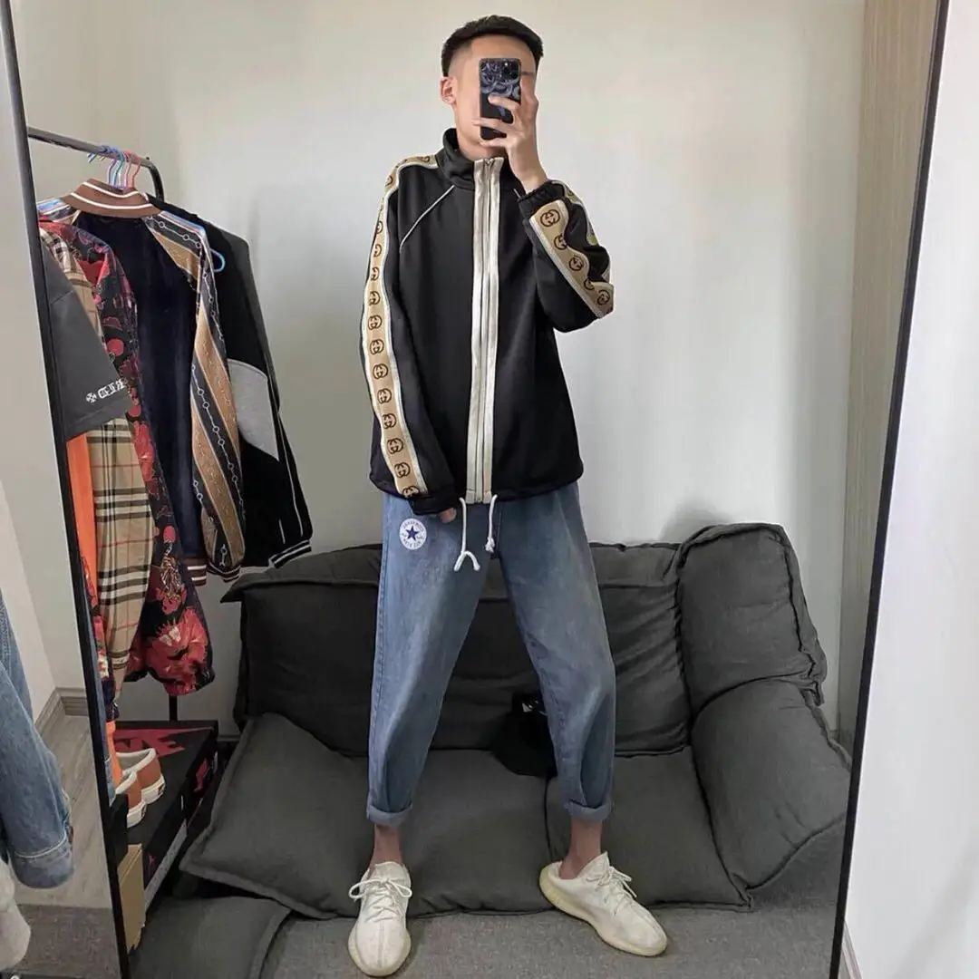 

2021 spring and autumn coat men's social spirit young men's casual thin slim fashion brand coat men's jacket