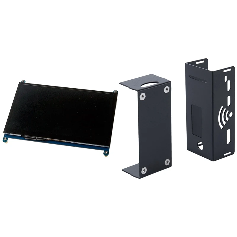 

CNC Aluminum Alloy Case With 7 Inch Model B+ LCD Display Press Screen LCD 1024X600 HDMI TFT Monitor + Holder Case