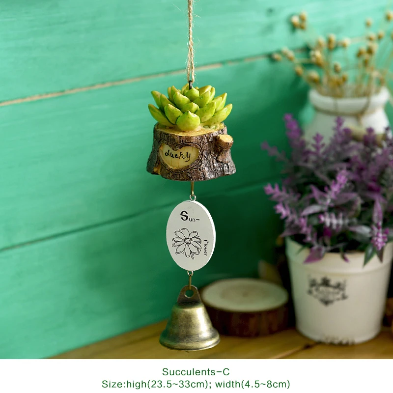 DIY Totoro wind chime, детское украшение для дома, милая Девичья комната, украшение для дома, колокольчик, подвеска, подарок на день рождения, смола, животный колокольчик s