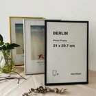 Рамка для фотографий, алюминиевая, Классическая, для крепления на стену, из пластика, стекла, металла