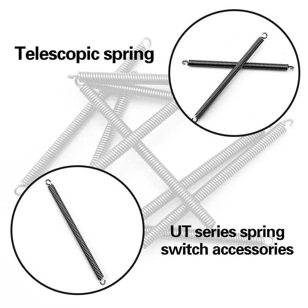 

10PCS Retractable Telescopic Elastic Rope Ring Key Anti-lost For Outdoor Gear Camping Spring Keychain Security Tools Phone H1T0