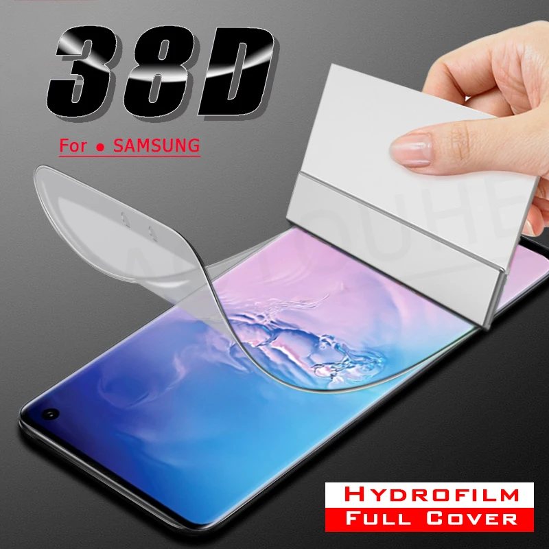 38D Защита экрана для samsung Galaxy S10 S9 S8 Plus Гидрогелевая пленка Note 8 9 10 5g Lite S7 Edge не