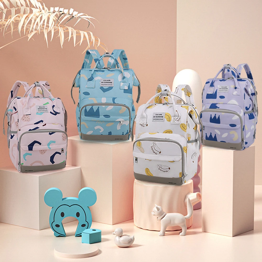 

Mummy Bag Usb Diaper Bag Baby Care Large Capacity Backpack Maternity Bag For Baby Hospital Insulation Bags Waterproof Baby Bag