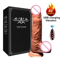 big dildo vibrator for women g spot wireless swing telescopic heating realistic dildo female masturbation sex toys for adult
