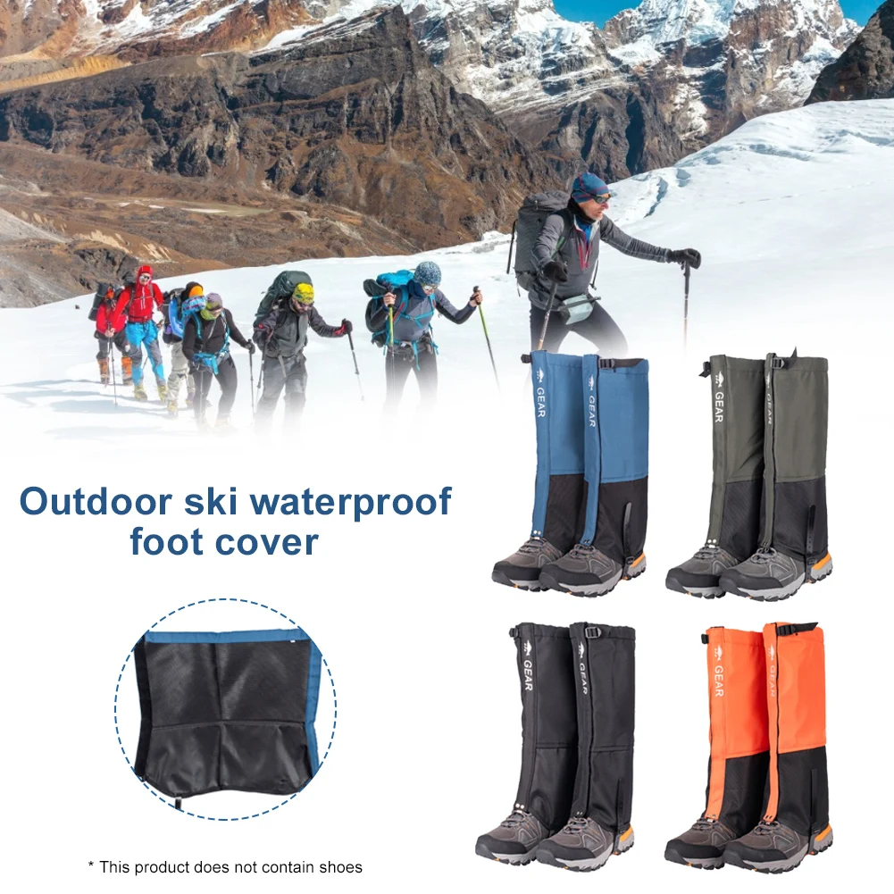

1Pair Unisex Waterproof Leg Covers Legging Gaiter Climbing Camping Hiking Ski Boot Travel Shoe Snow Gaiters Legs Protection