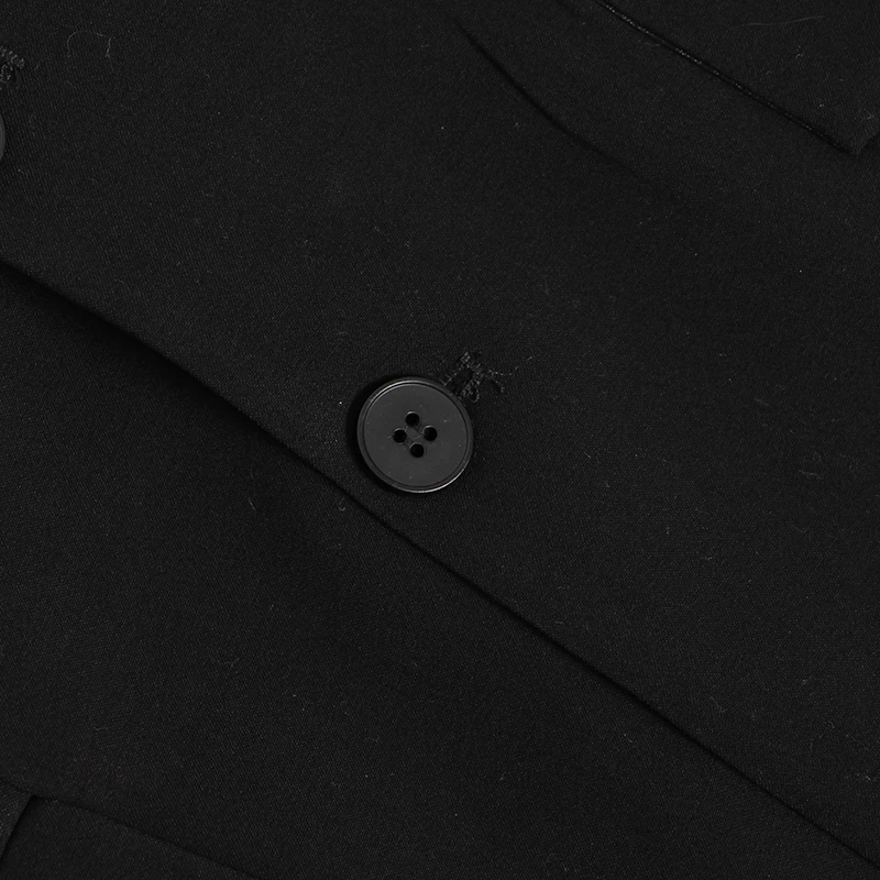 TWOTWINSTYLE однотонный блейзер для женщин с зубчатым воротником и длинным рукавом однобортное тонкое пальто Женская мода элегантное Лето