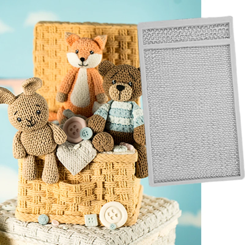 Формы для вязаных изделий силиконовые формы инструменты выпечки шоколада тортов