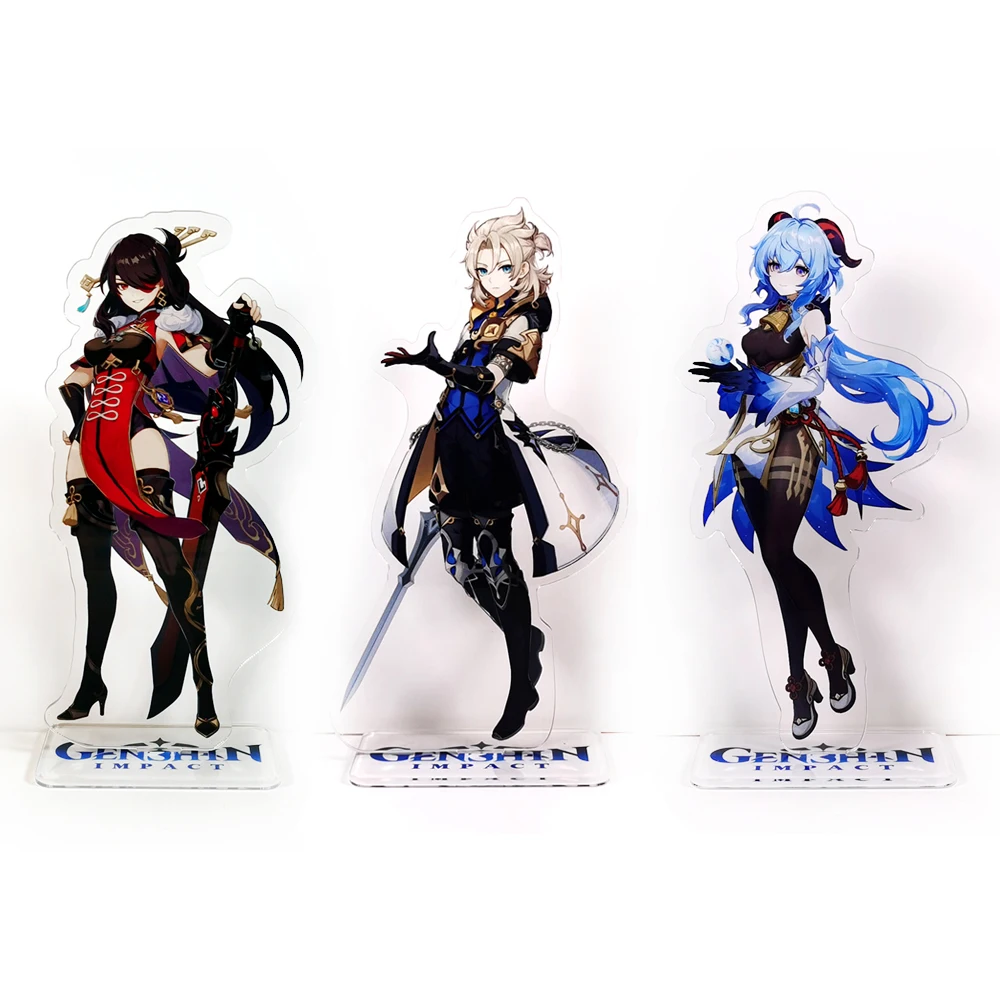 

Genshin Impact characters Beidou Albedo Ganyu acrylic standee figurines desk decoration cake topper anime