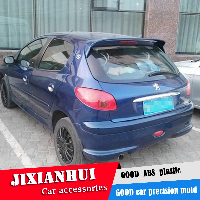 Спойлер для Peugeot 207 спойлер 2006 2013 из АБС пластика заднего крыла автомобиля цветной