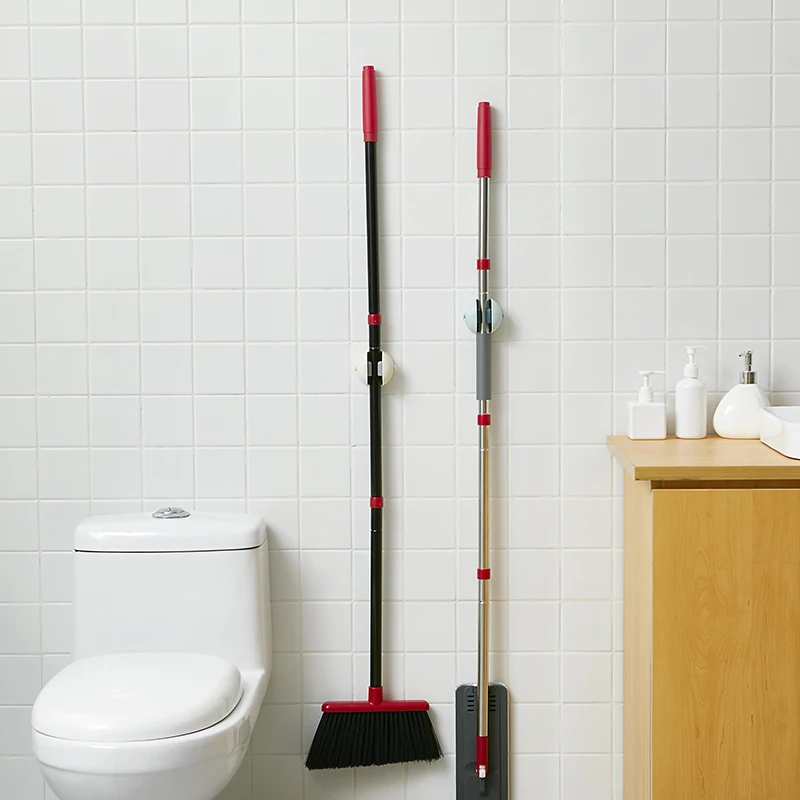 Настенный держатель для швабры с ручкой креативная стойка хранения места