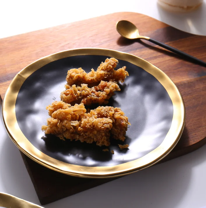 Европейский матовый эскиз Пномпень Керамическая Посуда Западная тарелка для