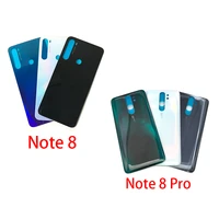 new for xiaomi redmi note 8 pro back battery glass cover housing for redmi note 8 rear glass back cover with adhesive with logo