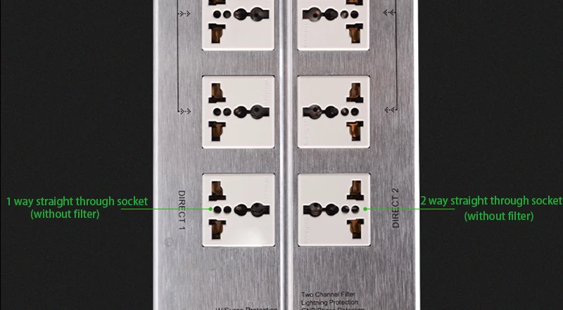 Высококачественный фильтр для источника питания EMI power Socket Lightning защита с Вольтметр удлинитель для HiFi аудио T0961