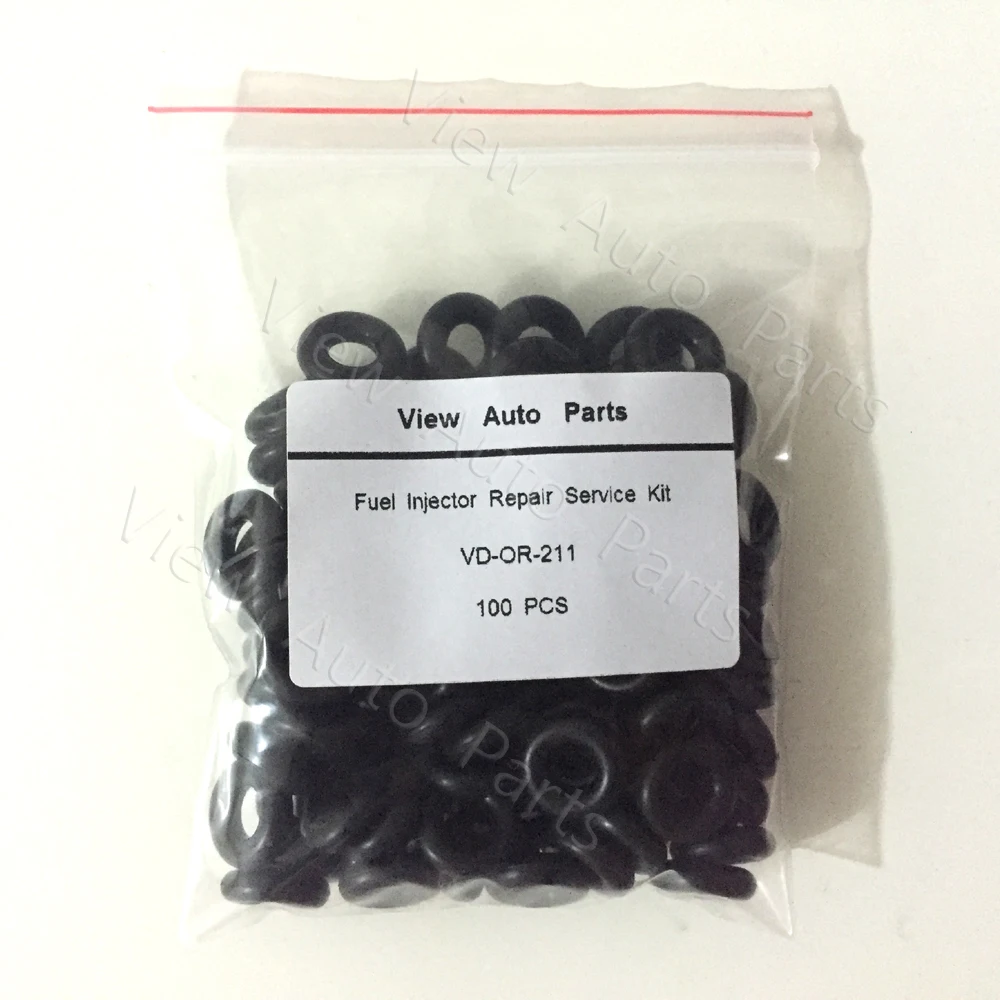 Высококачественные резиновые уплотнения для топливного инжектора 100 шт.
