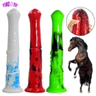 С аппликацией в виде животного дилдо с чашкой отсоса, пенис, реалистичный пенис огромный конский фаллоимитатор пениса женский мастурбатор для взрослых секс Секс-игрушки для женщин секс-шоп