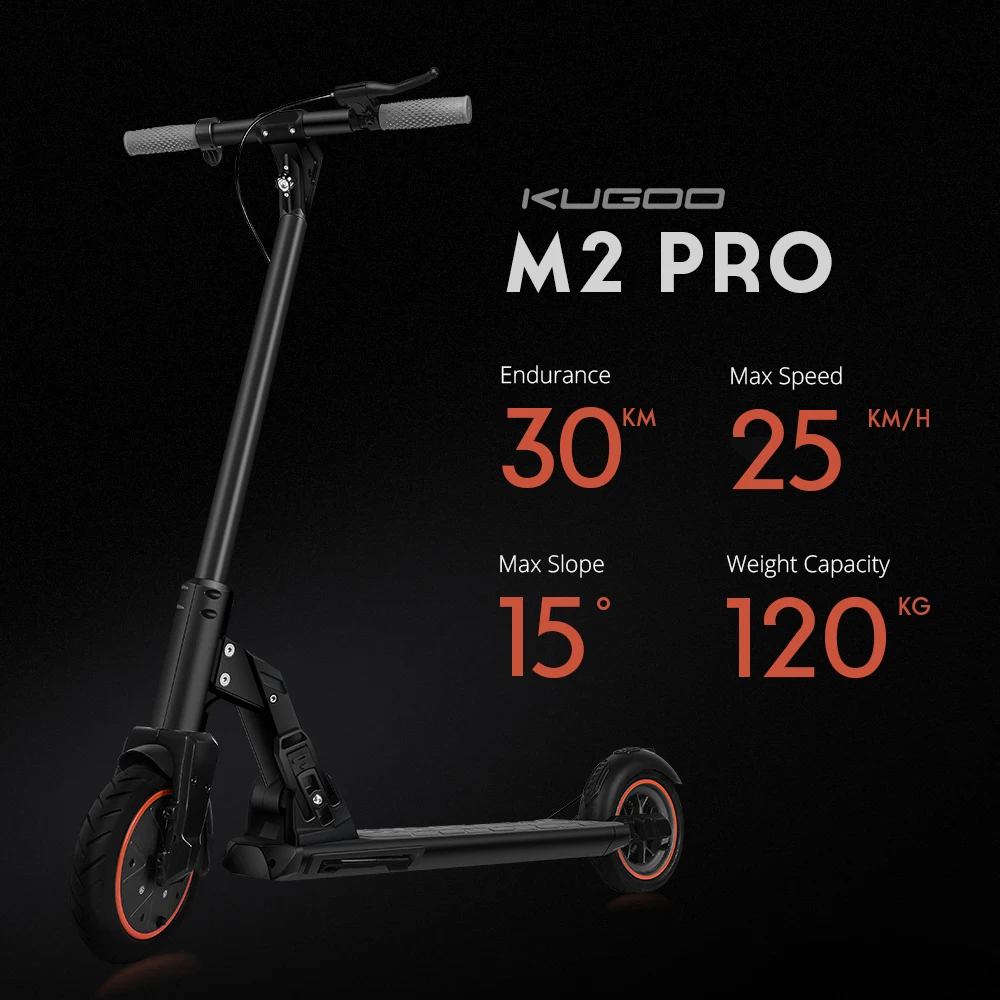 [ЕС сток] KUGOO M2 PRO складной электрический скутер 350 Вт Мотор ЖК дисплей экран 3