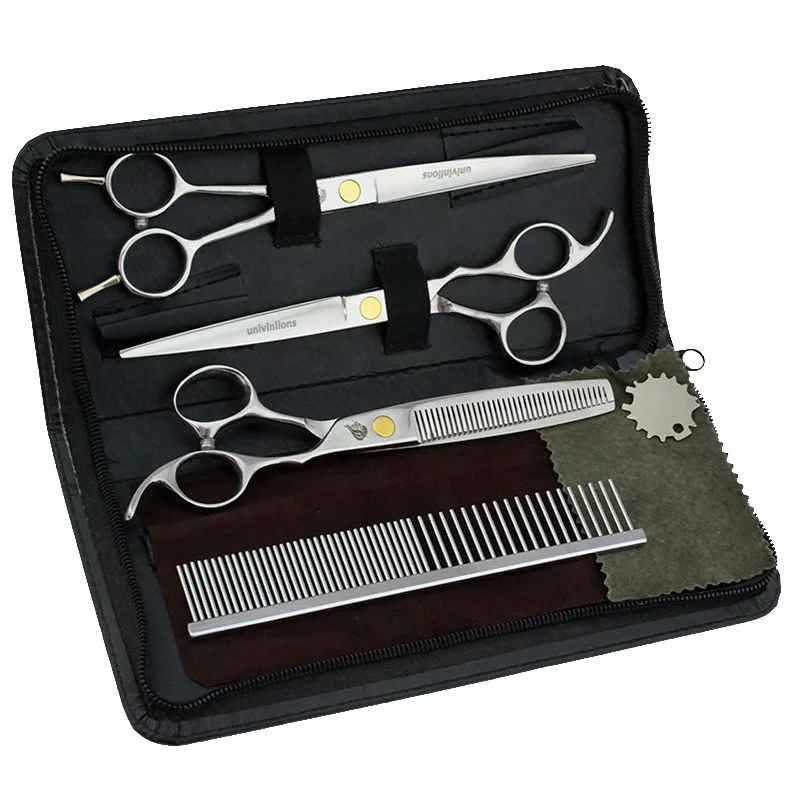 Ножницы разных цветов для груминга животных машинка стрижки шерсти собак и кошек