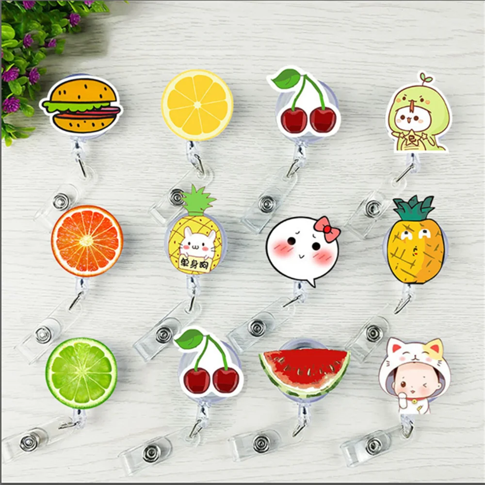 1 шт. мультяшная легко тянущаяся Пряжка для разрешения на работу зажим